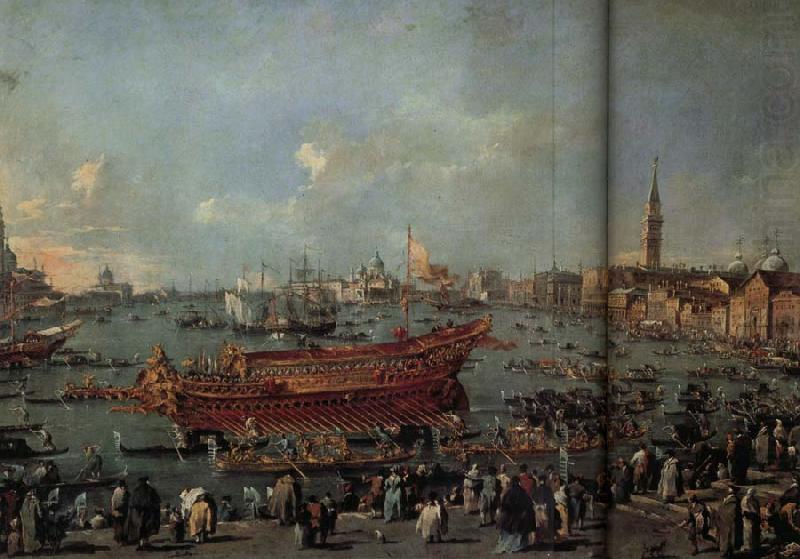 Francesco Guardi The Departure of the Doge on Ascension Day china oil painting image